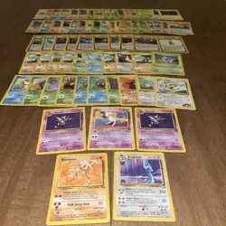 Pokemon Bulk Wotc 70 Card Vintage Lot 1st Edition Rare Shadowless - Image 1