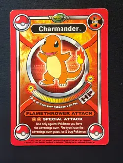 Charmander ThinkChip Battle Stadium Pokemon Card 2000 Hasbro - Image 1