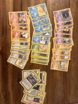Pokemon TCG Base Set Cards Lot Of 50 No Duplicates - Image 1