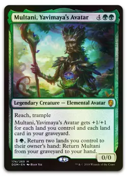 Multani, Yavimaya's Avatar #174 (Foil) (NM) Dominaria DOM Magic MTG - Image 1