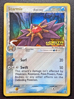 Starmie 30/113 EX Delta Species Pokemon Card Reverse Holo Foil Rare HP - Image 1