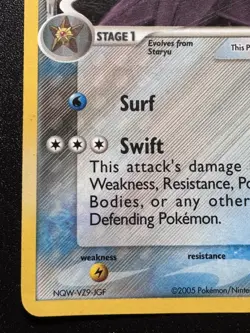 Starmie 30/113 EX Delta Species Pokemon Card Reverse Holo Foil Rare HP - Image 5