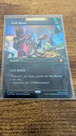 Magic MTG TMNT Teenage Mutant Dark Ritual TMC #131 Borderless Foil Promo NM+ - Image 1