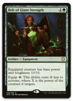 Belt of Giant Strength #38 (NM) Forgotten Realms AFC Magic MTG - Image 1