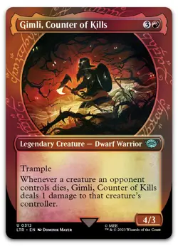 Gimli, Counter of Kills (Showcase) #312 (Foil) NM Lord of the Rings Magic MTG - Image 1