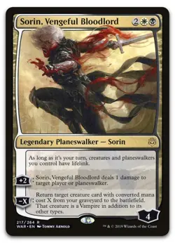 Sorin, Vengeful Bloodlord #217 (NM) War of the Spark WAR Magic MTG - Image 1