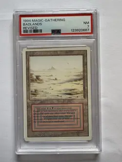 Magic: The Gathering Badlands Revised 1994 NM PSA 7 - Image 1
