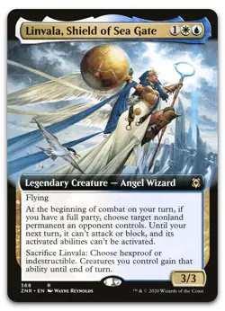 Linvala, Shield of Sea Gate (Extended Art) #368 NM Zendikar Rising ZNR Magic MTG - Image 1