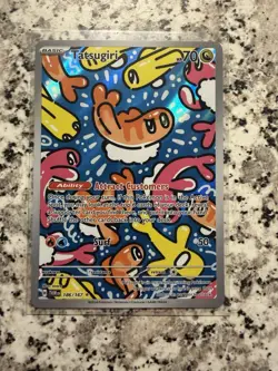 Pokemon TCG Tatsugiri 186/167 Twilight Masquerade Illustration Rare Full Art Ho… - Image 1