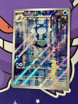 2023 POKEMON MEW EN-151 ILLUSTRATION RARE #176 POLIWHIRL - Image 1