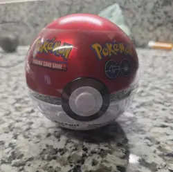 Pokemon TCG Pokemon GO PokeBall Poke Ball Tin 3 Booster Packs NEW A22 - Image 1