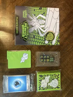 Perfect Order ETB Card Sleeves, dice, dividers, coins & Guide Pokemon TCG New - Image 1