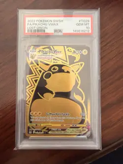 Pokemon Pikachu VMAX Full Art Ultra Rare Holo TG29 Lost Origin PSA 10 - Image 1