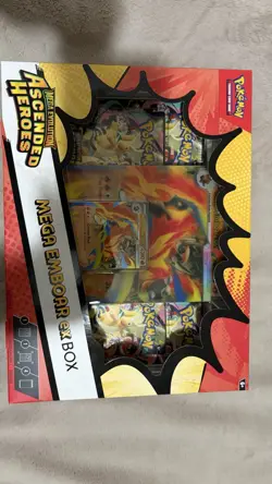 Mega Emboar EX Box Sealed Pokemon Ascended Heroes Factory New - Image 1