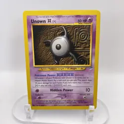 Unown (X) 30/105 Neo Destiny NM Rare WOTC Pokemon TCG Vintage Single - Image 1