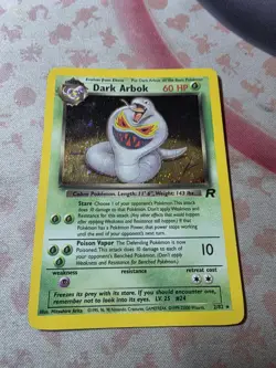 Pokemon Dark Arbok Rocket Unlimited 2/82 Holo Misprint Date Error 1999-23000 HP - Image 1