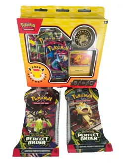 Pokemon Day 2026 Collection Box Pikachu Promo Pokemon + 2 MEGA EV booster Packs - Image 1