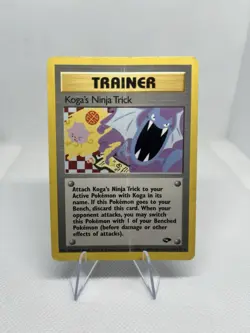 Pokemon Gym Challenge – Koga's Ninja Trick 115/132 – Uncommon Trainer – - Image 1