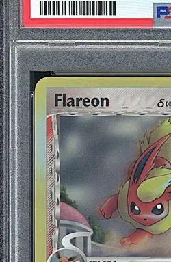 FLAREON 2005 Pokemon EX Delta Species Holo #5 - PSA 8 - Image 3