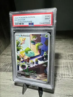 2024 Bulbasaur #143 Illustration Rare PSA 9 Stellar Crown Pokemon - Image 2
