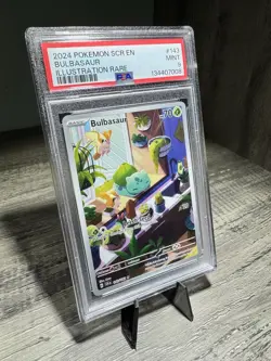 2024 Bulbasaur #143 Illustration Rare PSA 9 Stellar Crown Pokemon - Image 3