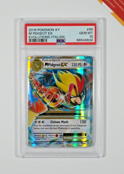 Pokemon PSA 10 M Pidgeot Ex #65 XY Evoluzioni 2016 Italiano - Image 1