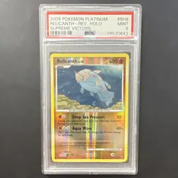 Pokemon Relicanth SH8 Rare Reverse Holo Supreme Victors 2009 PSA 9 English - Image 1