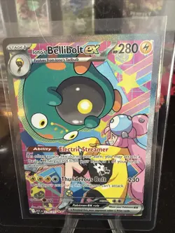 Pokemon TCG: Iono’s Bellibolt EX SIR 279/217 Ascended Heroes NM / SHIPS FAST - Image 1