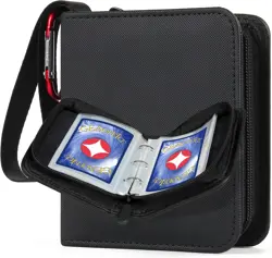 Small 1 Pocket Trading Card Binder, 80 Pockets Mini Card Album Book with 40 - Image 1