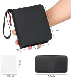 Small 1 Pocket Trading Card Binder, 80 Pockets Mini Card Album Book with 40 - Image 4