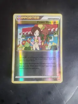 Pokemon TCG - Flower Shop Lady - 74/90 - HGSS Undaunted - Reverse Holo - MP - Image 1