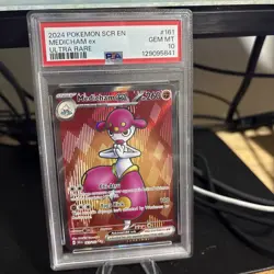 Pokemon TCG Medicham ex 151/142 PSA GEM MT 10 Stellar Crown - Image 3