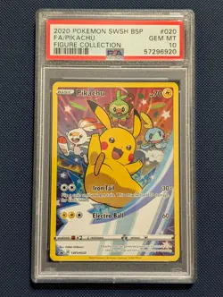 Pikachu 020 Pokemon SWSH BSP Full Art PSA 10 - Image 1