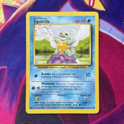 Squirtle 63/102 Base Set ENGLISH Pokemon TCG NM/LP - Image 1