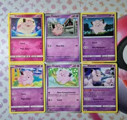Pokemon Clefairy Bundle Non Holo Common Uncommon Fairy Psychic Cute 151 Fates - Image 1