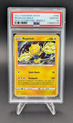Regieleki 2021 Pokemon SWSH Crown Zenith Collection Holo #060 PSA 10 Pop 8 - Image 1