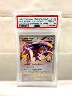 PSA 10 GARCHOMP LV.X #145/147 CELEBRATIONS CLASSIC COLLECTION 2021 POKEMON - Image 1