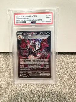 2024 POKEMON PAF EN-PALDEAN FATES SPECIAL ILLUSTRATION RARE CHARIZARD EX PSA 9 - Image 1