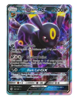 Umbreon GX 80/149 SM Base Set Holo Pokemon TCG - NM - Image 1