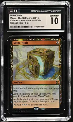 MTG CGC Gem Mint 10 Mana Vault Masterpiece Series: Kaladesh Inventions - Image 1