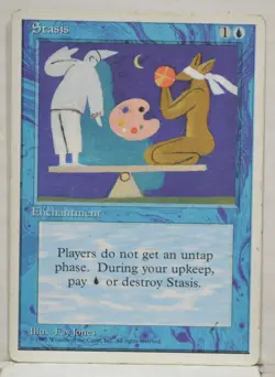 Magic the Gathering ~ MTG ~ 1x Stasis 4TH Edition - Image 1