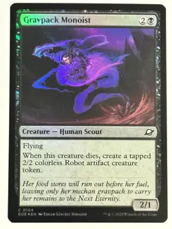 Gravpack Monoist FOIL Edge of Eternities 104 NM Magic MTG - Image 1