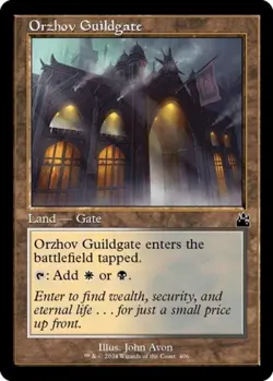 Orzhov Guildgate (Retro Frame) - Near Mint MTG Ravnica Remastered - Image 1