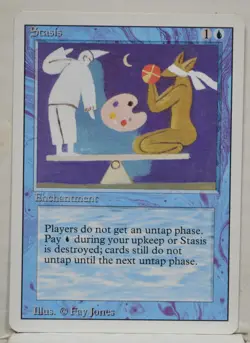 Magic the Gathering ~ MTG ~ 1x Stasis NM REVISED - Image 1