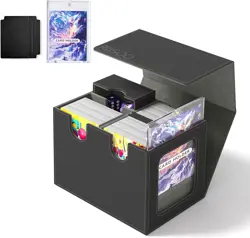 MTG DecBox with Commander Display Trading Card Storage Box Fits 160+ Single - Image 1