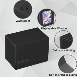 MTG DecBox with Commander Display Trading Card Storage Box Fits 160+ Single - Image 3