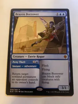 MTG Brazen Borrower - Throne Of Eldraine - MYTHIC - 039/269 NM - Image 1