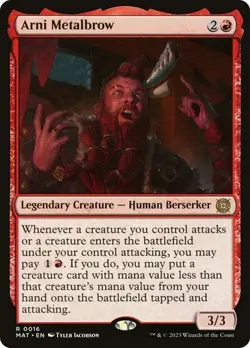 NM Arni Metalbrow, MTG, March of the Machine, Magic the Gathering, 16 - Image 1