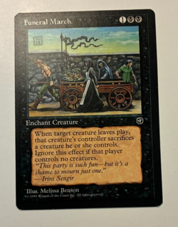 MTG Homelands Funeral March l NM common - Image 1