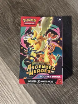 Pokemon TCG Ascended Heroes Booster Bundle 6 Packs Factory Sealed Mega Evolution - Image 1